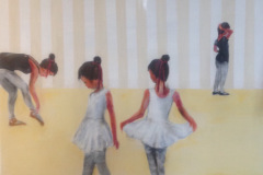 “Balletpiger “ 100 x100 cm solgt fra Marina