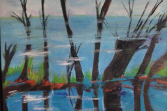 “ Skov søen “ 30 x 40 cm
